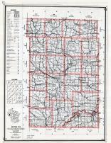 Dunn County Map, Wisconsin State Atlas 1959
